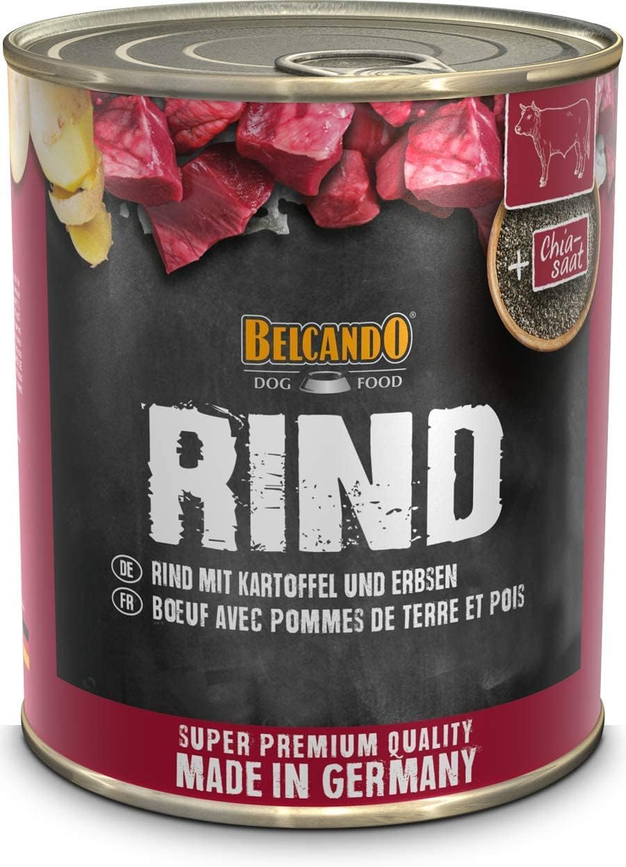Super Rind Belcando Super Premium Dose [6x800g Rind mit Kartoffel & Erbsen ...