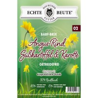 Dogelements-Echte Beute-Barf Brix Nr. 02 -2 Kg- Angus Rind, Süßkartoffel & Karotte Dogelements-Echte Beute-Barf Brix Nr. 02 -2 Kg- Angus Rind, Süßkartoffel & Karotte
