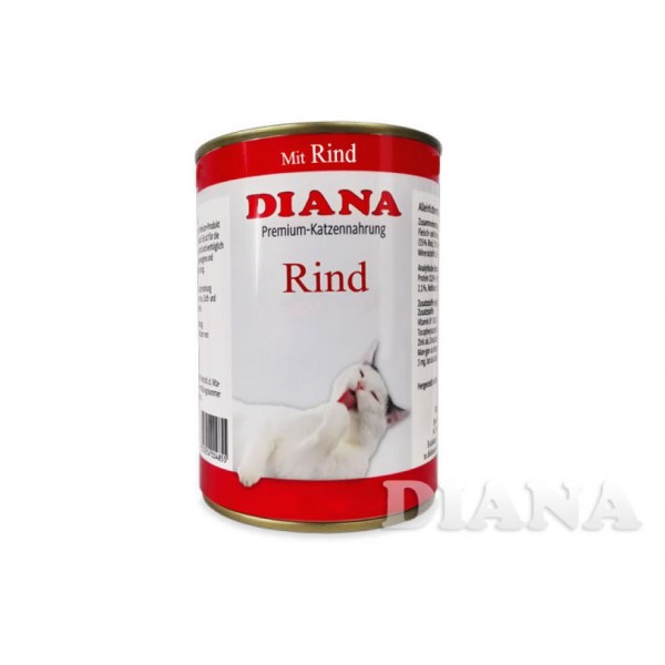 DIANA Rind Dosenfleisch für Katzen - Premium-Produkt