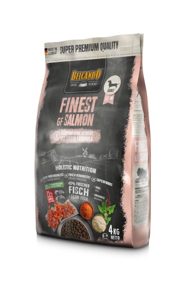 Hunde Trockenfutter - Adult GF Salmon mit Lachs 4kg - Belcando Hundefutter - getreidefrei