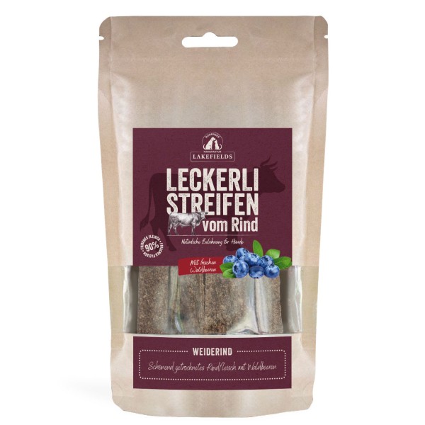 LAKEFIELDS MANUFAKTUR Snacks Trockenfleischstreifen vom Weiderind 150g