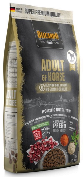 Belcando Adult GF Horse getreidefreies Hundefutter | Trockenfutter ohne Getreide 1x 1 kg